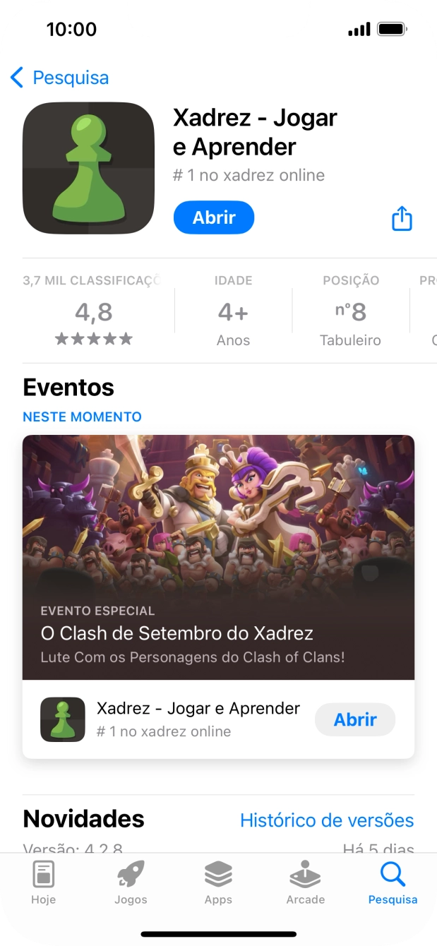 Para voltar ao ecrã inicial, deslize o dedo de baixo para cima a partir da base do ecrã.