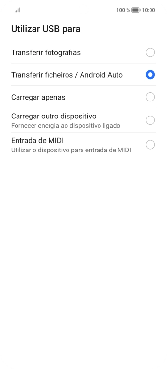 Prima Transferir ficheiros /Android.