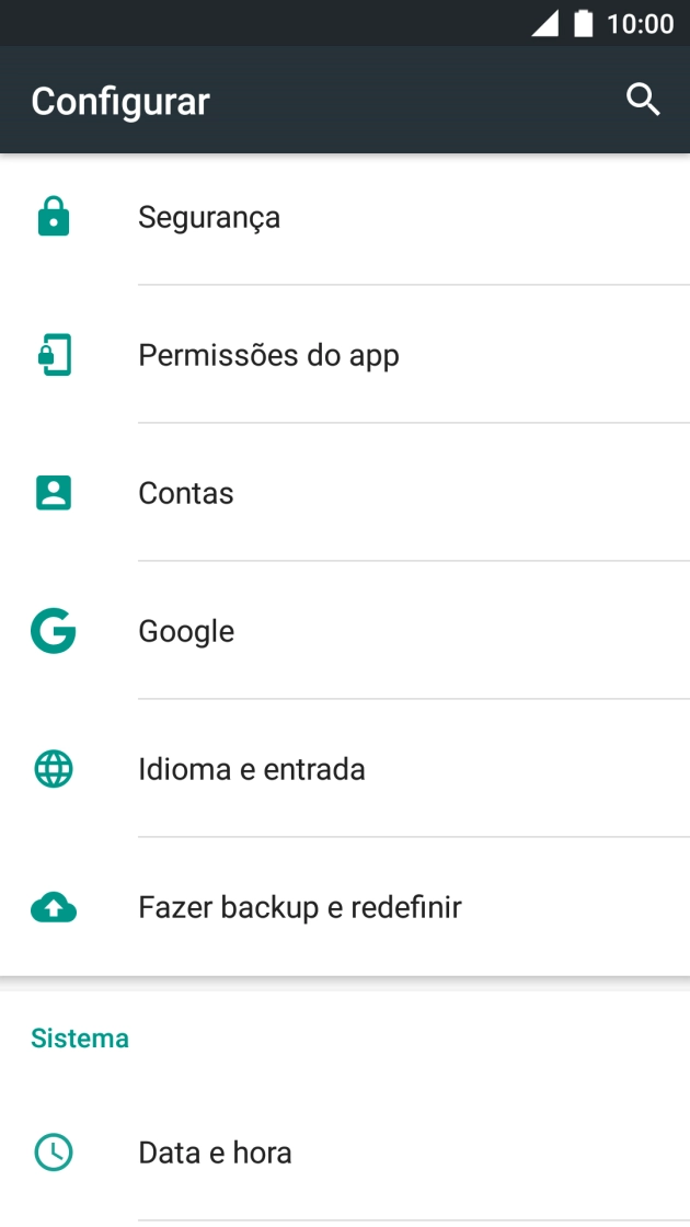 Prima Fazer backup e redefinir.