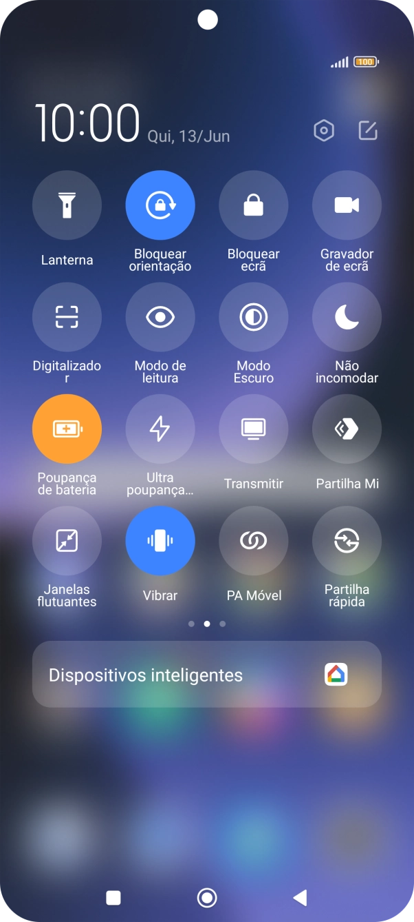 Prima a tecla de início para terminar e voltar ao ecrã inicial.
