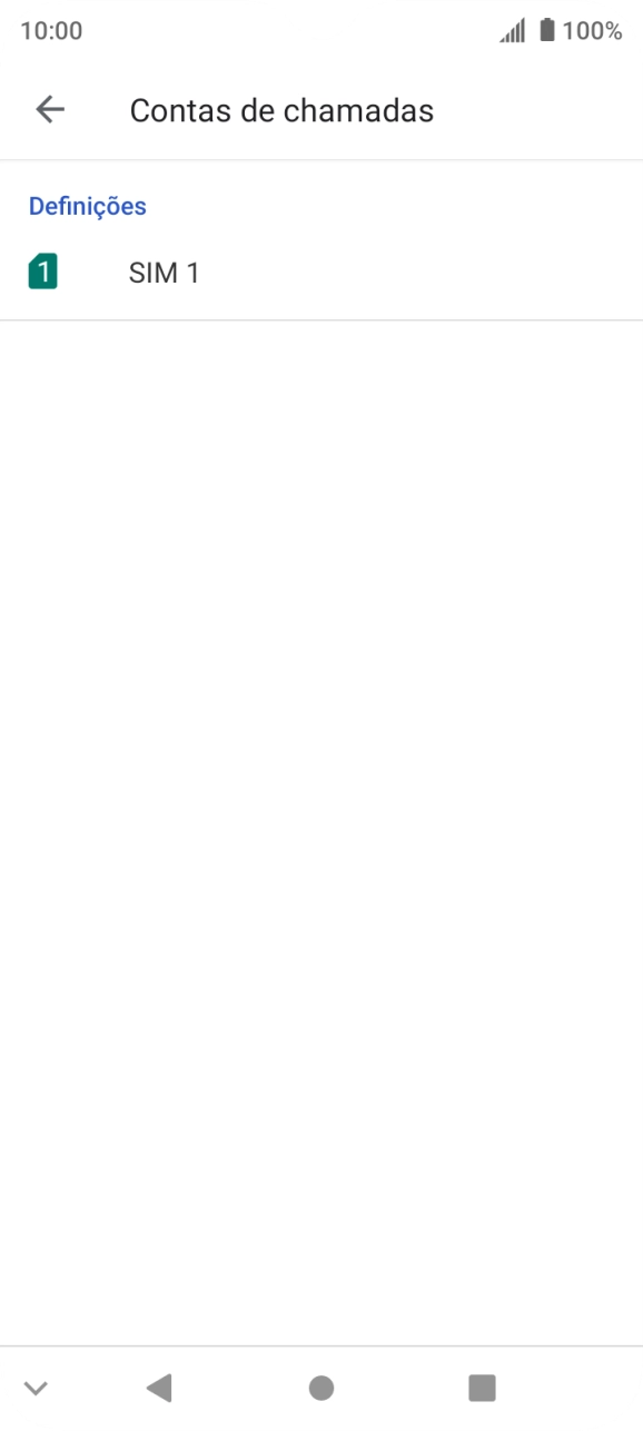 Prima o nome do cartão SIM.