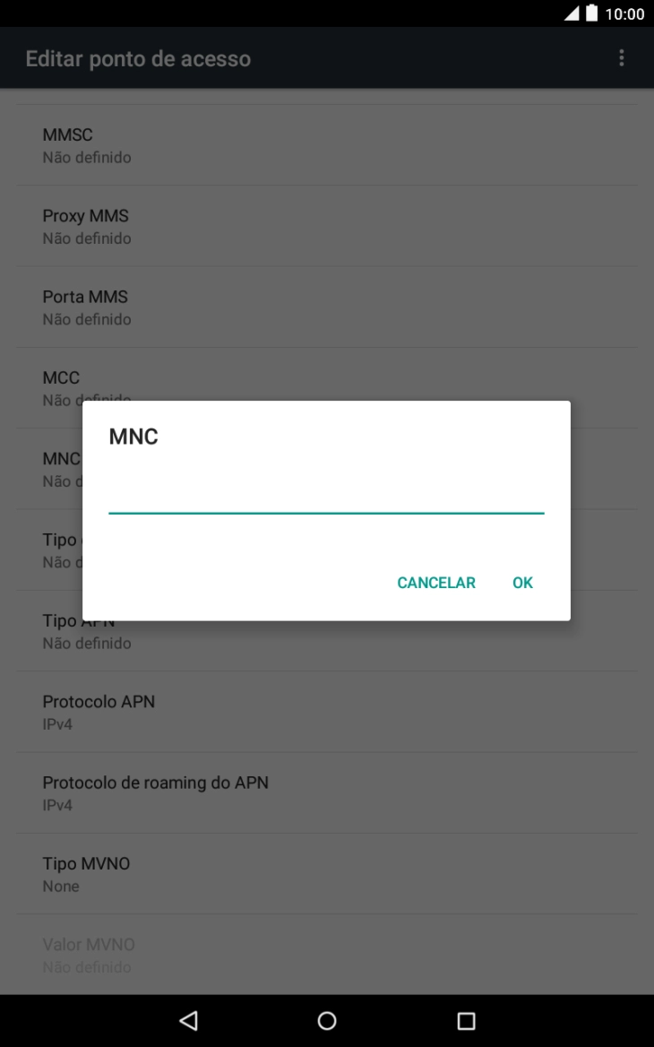Introduza 01 e prima OK.