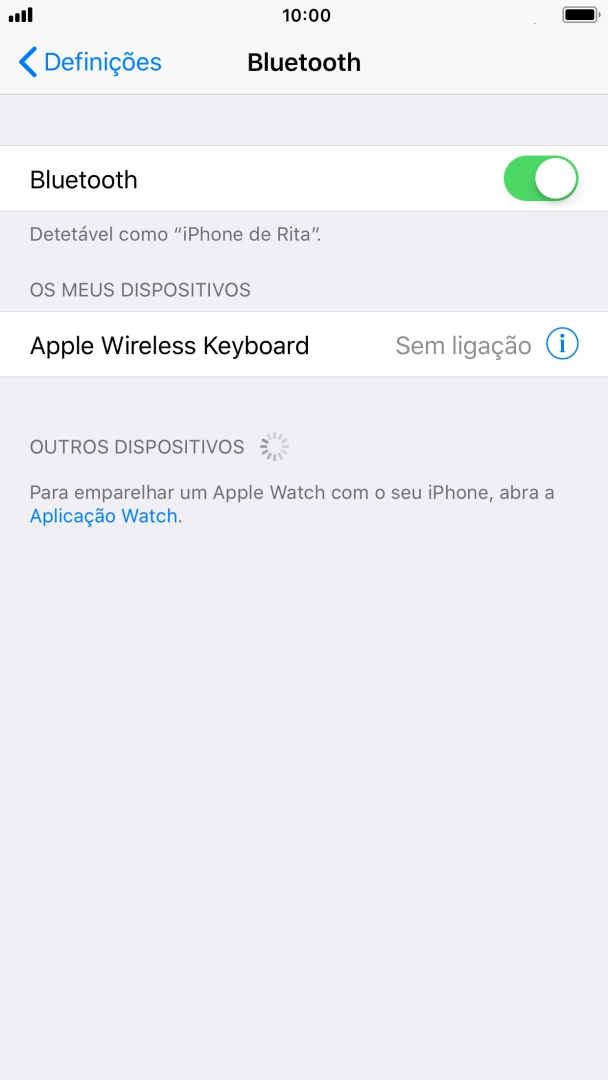 Prima a tecla de início para terminar e voltar ao ecrã inicial.