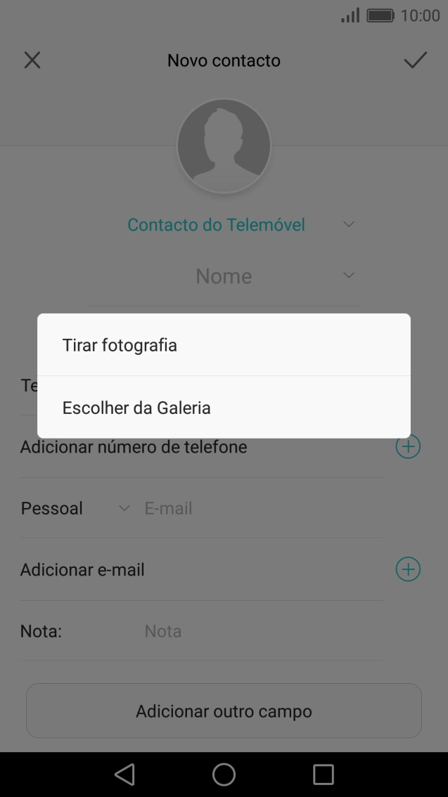 Prima Escolher da Galeria e vá até à pasta pretendida.