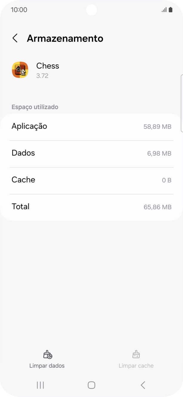 Prima a tecla de início para terminar e voltar ao ecrã inicial.