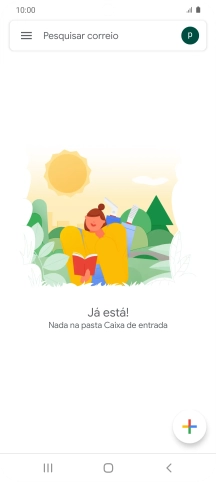 Prima o ícone de conta de e-mail.