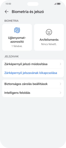 Válaszd a Zárképernyő jelszavának kikapcsolása lehetőséget, és írd be az extra képernyőzárkódot, amit korábban már beállítottál.