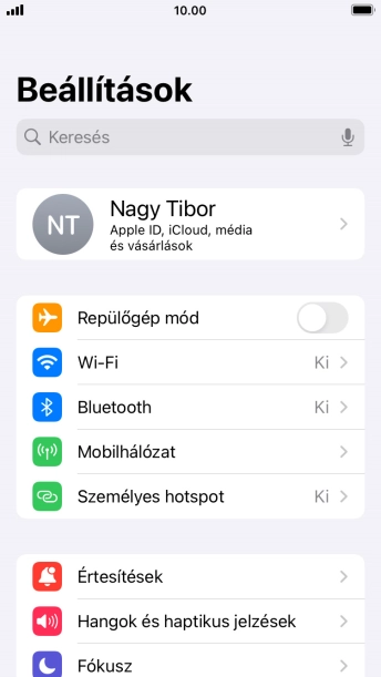 Válaszd a Mobihálózat lehetőséget.