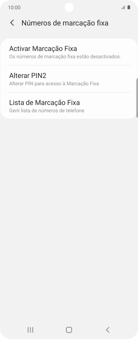 Prima Activar Marcação Fixa.