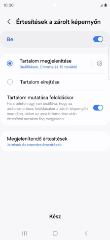 Kattints a kívánt beállítások melletti csúszkákra a funkciók be- vagy kikapcsolásához.