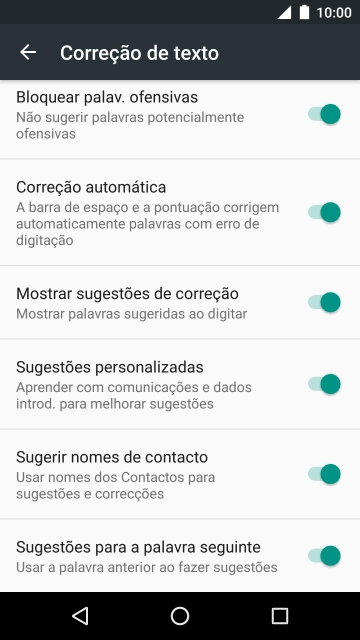 Prima a tecla de início para voltar ao ecrã inicial.
