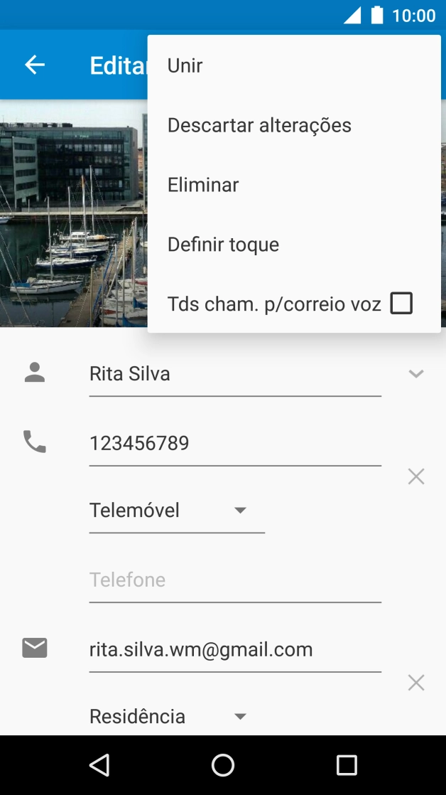 Prima Definir toque.