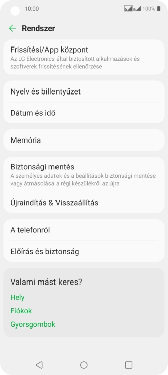Válaszd az Újraindítás & Visszaállítás lehetőséget.