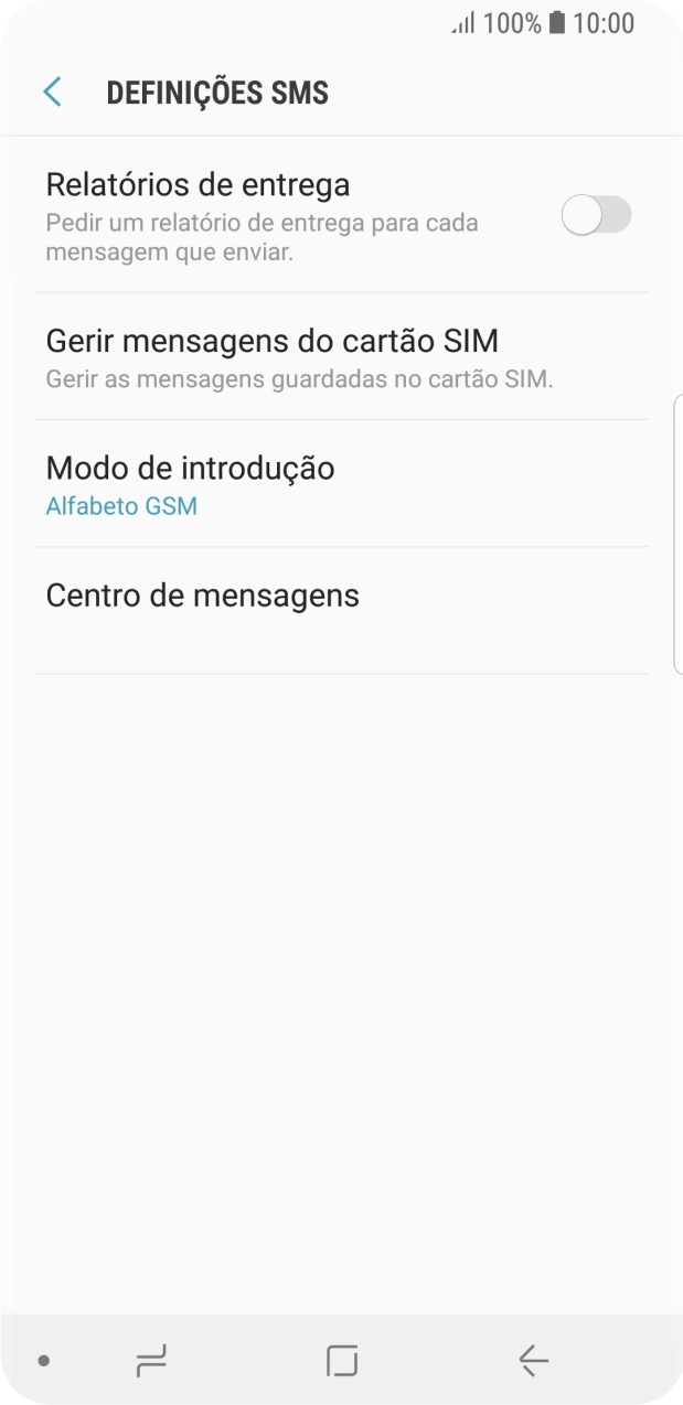 Prima Centro de mensagens.