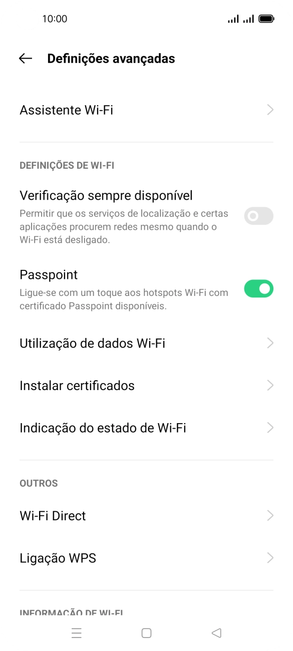 Prima Assistente Wi-Fi.