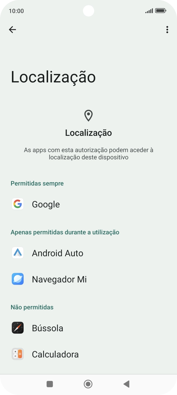 Prima a app pretendida.