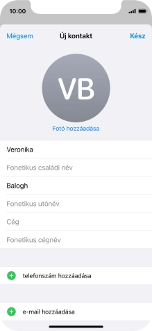Válaszd a telefonszám hozzáadása lehetőséget.