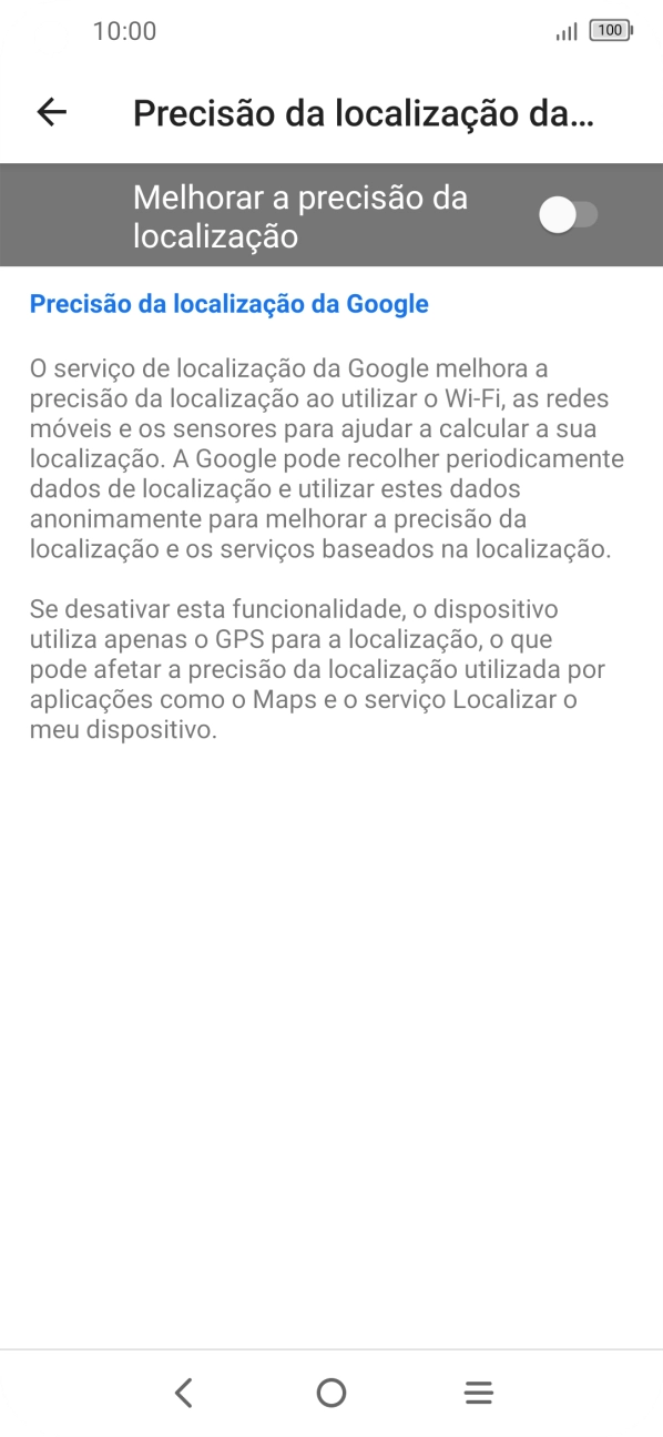 Se premir o indicador junto a 