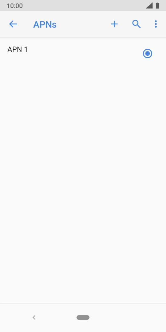 Prima o ícone de nova ligação de dados.