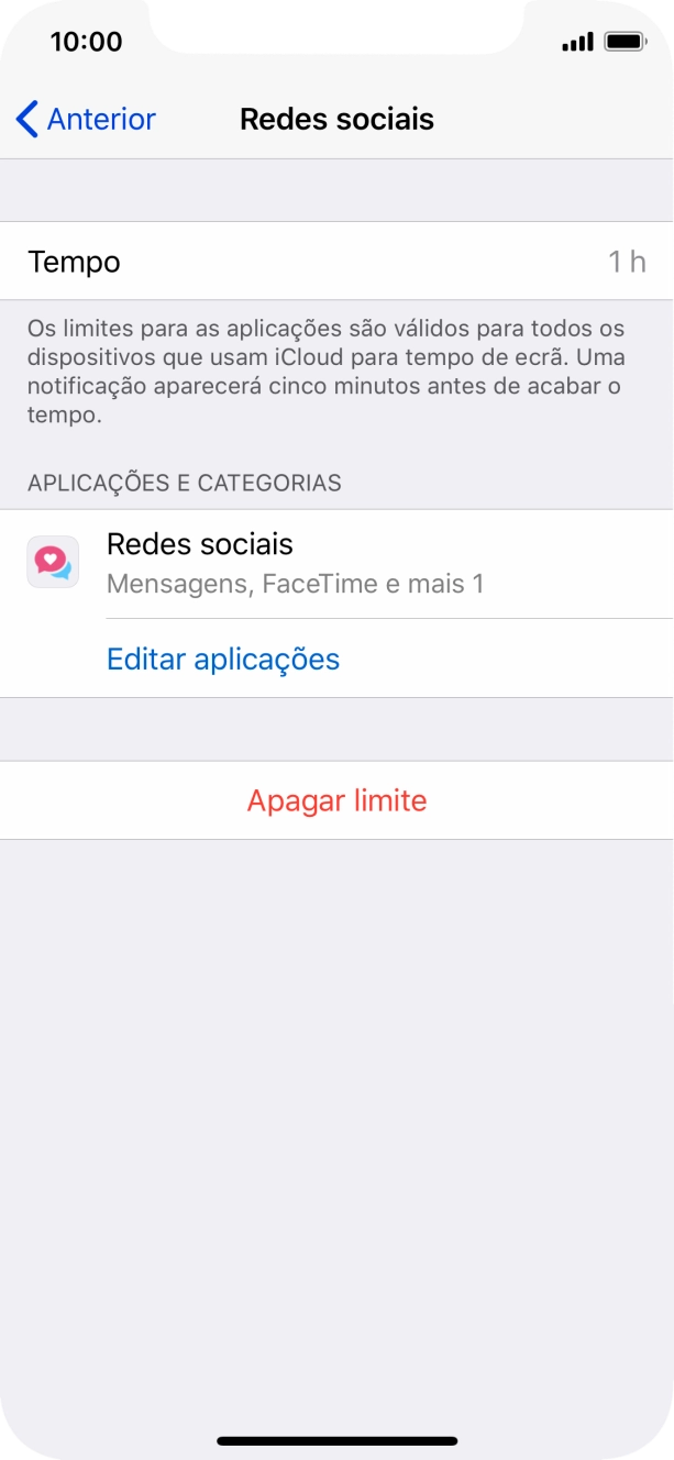 Prima Apagar limite.