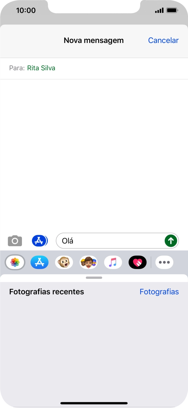 Prima Fotografias e vá até à pasta pretendida.