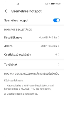 Húzd az ujjad felfelé a kijelző aljáról, hogy visszatérj a kezdőképernyőhöz.