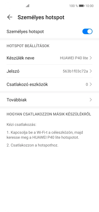 Húzd az ujjad felfelé a kijelző aljáról, hogy visszatérj a kezdőképernyőhöz.