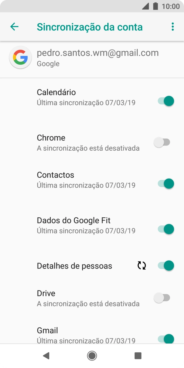 Prima a tecla de início para terminar e voltar ao ecrã inicial.
