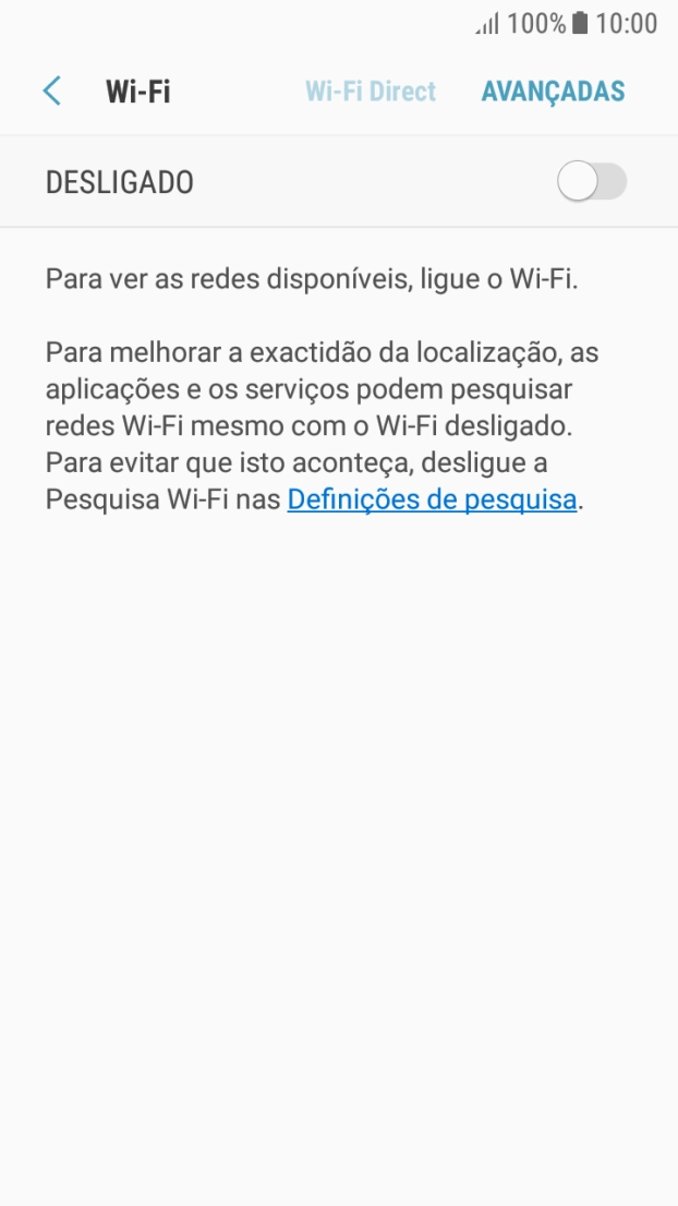 Prima o indicador para ativar a função.