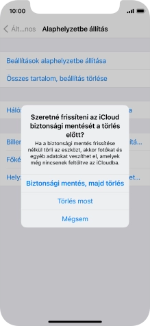 Válaszd a Törlés most lehetőséget.