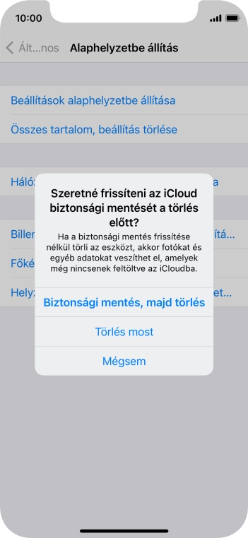 Válaszd a Törlés most lehetőséget.