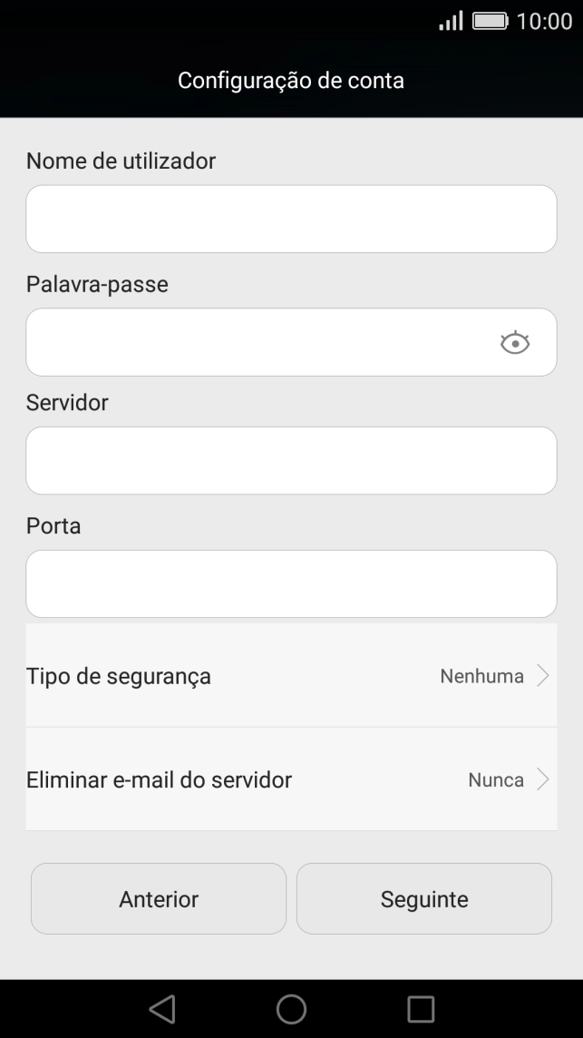 Prima Tipo de segurança.