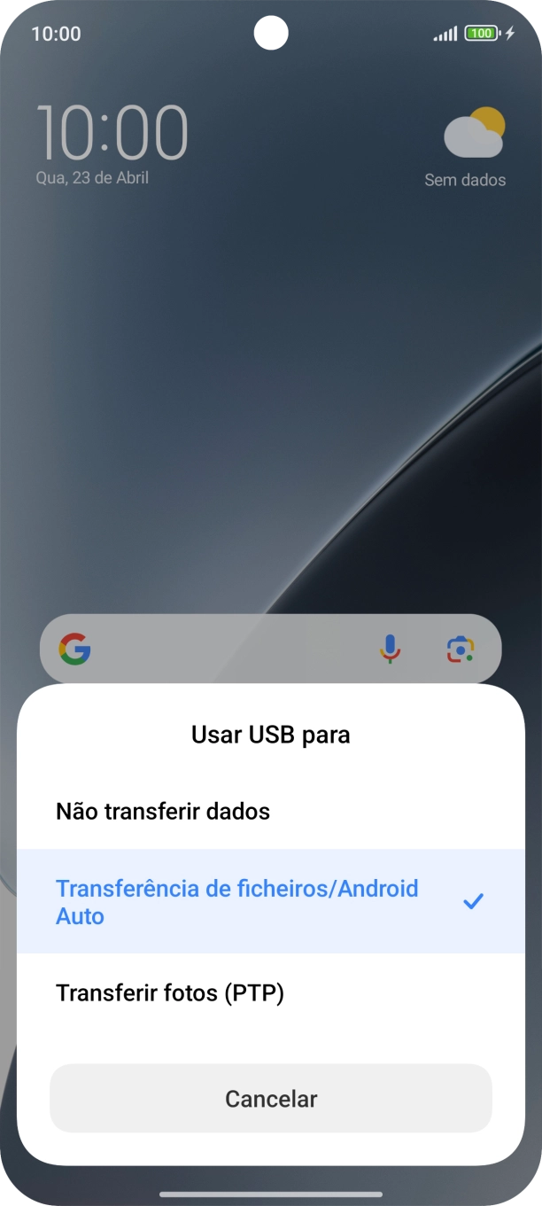 Prima Transferência de ficheiros/Android Auto.