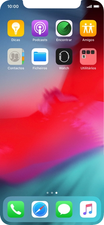Mantenha premida a app pretendida até os ícones começarem a vibrar.