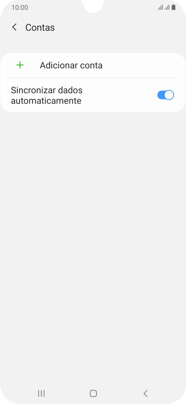 Prima Adicionar conta.