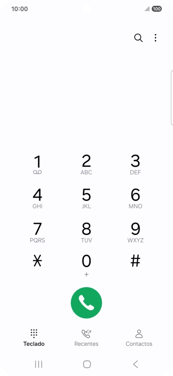 Prima o ícone de menu.