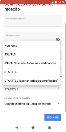 Prima Nenhuma para desativar a função.