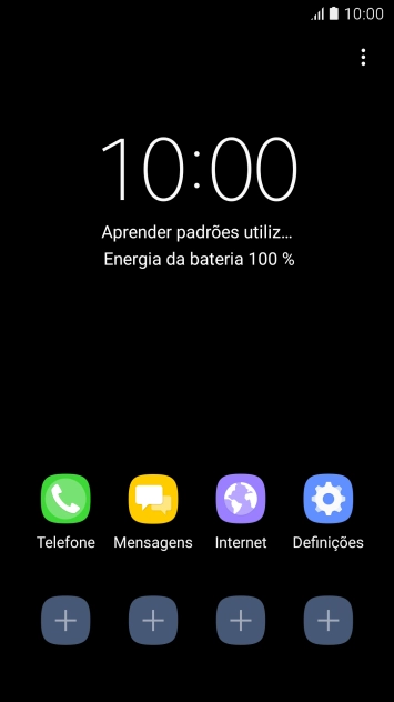 Prima a tecla de início para terminar e voltar ao ecrã inicial.