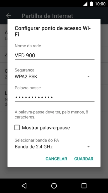 Prima o campo sob 