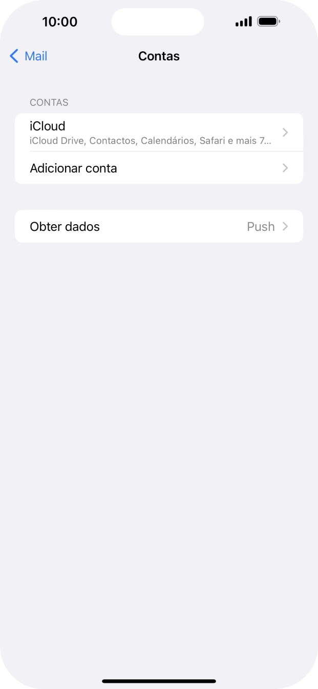 Prima Adicionar conta.