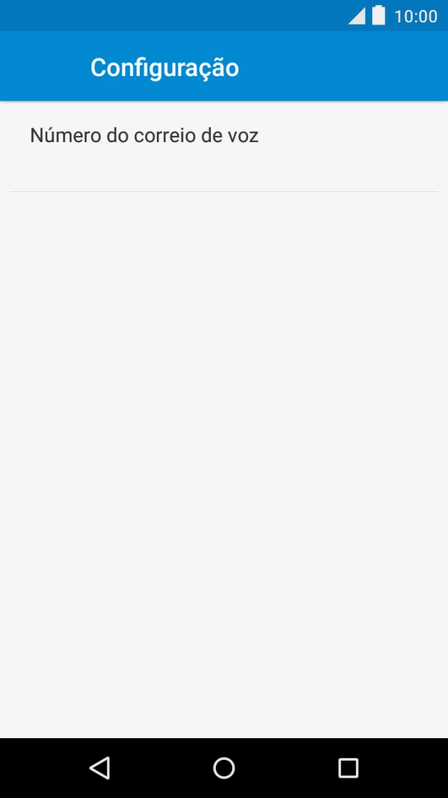 Prima Número do correio de voz.