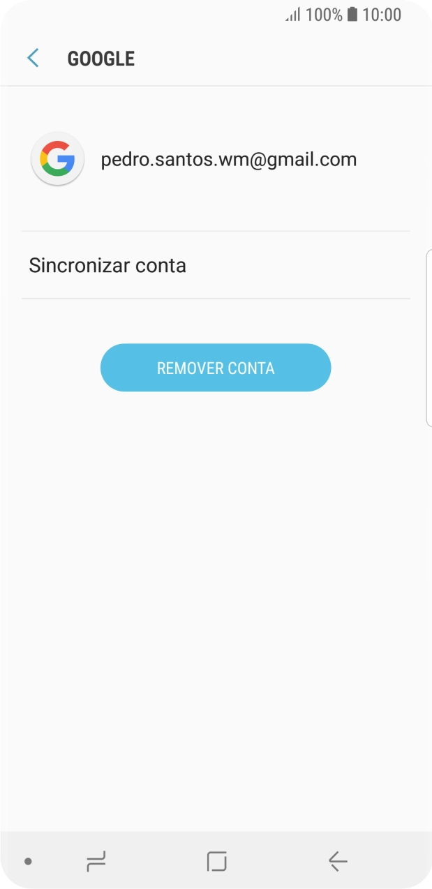 Prima Sincronizar conta.