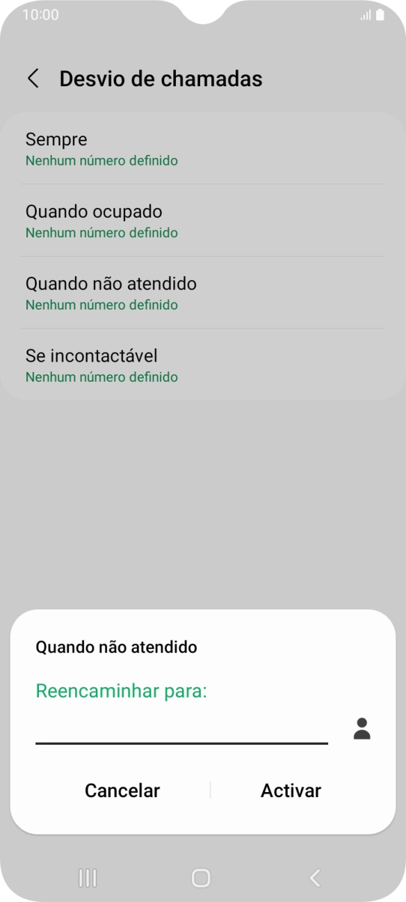 Introduza 123 e prima Activar.