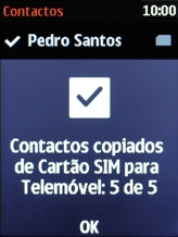 Prima a tecla de navegação.