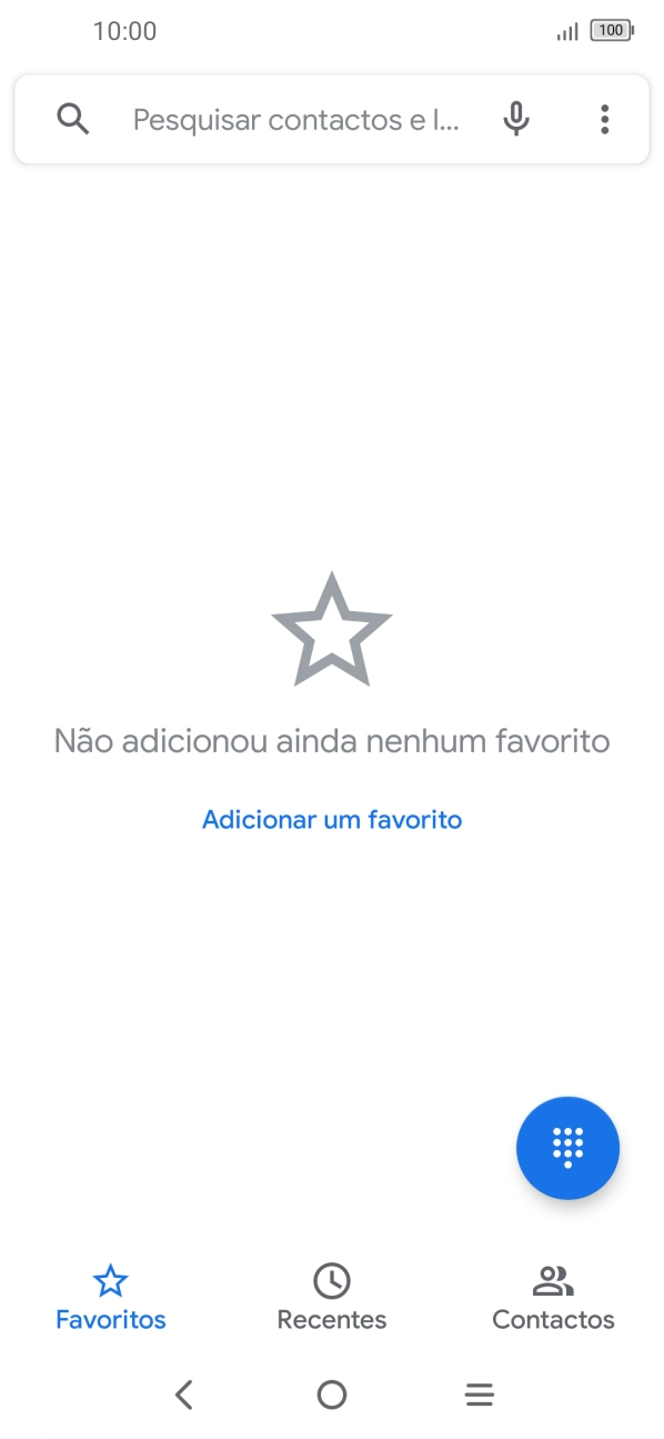 Prima o ícone de menu.