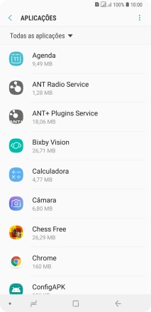 Prima a app pretendida.