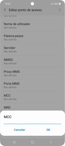 Introduza 268 e prima OK.