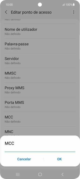 Introduza 268 e prima OK.