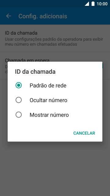Prima Mostrar número para ativar a visualização do seu número.