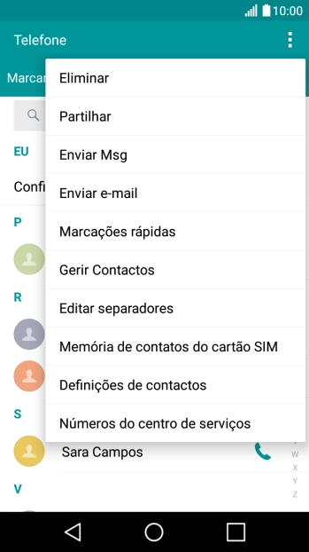 Prima Gerir Contactos.